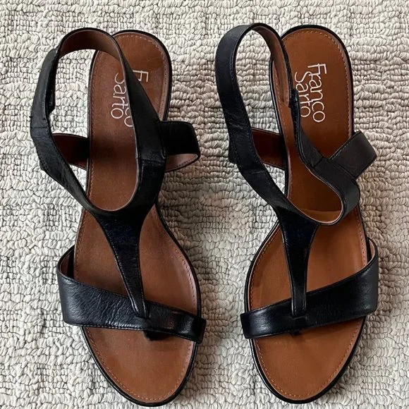 Franco Sarto Women's Wedge Sandals - 2.25 heel - Size 9.5 - Picture 2 of 5